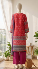 Bin Saeed Printed Linen Suits Unstitched 3 - Winter Collection