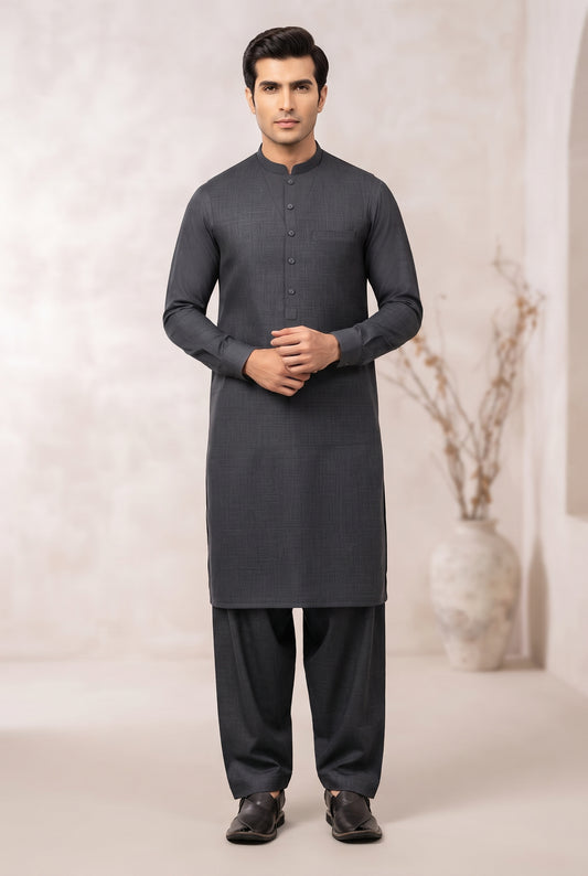 Bonanza Satrangi Unstitched 2 piece Coat Fabric - Winter Suit
