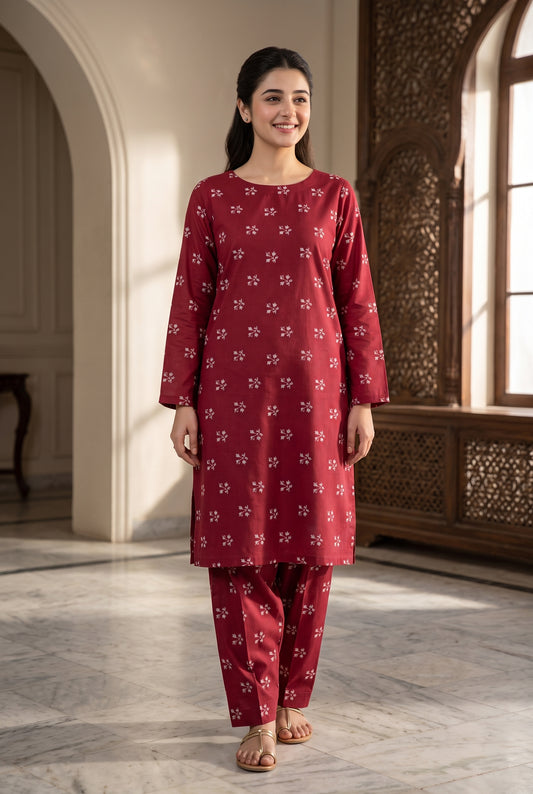 Cross Stitch 2 Piece Printed Summer Lawn Suit