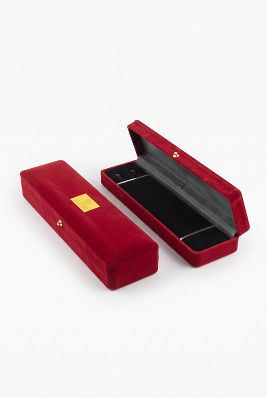 Velvet Necklace Box - Maroon Jewellery Box
