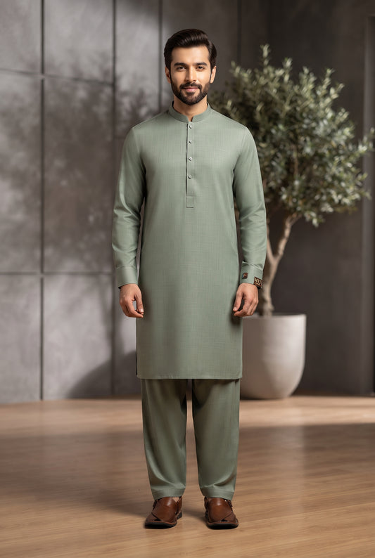 MTJ Elegant Unstitched Gold Series - Men's Winter Suit
