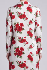 2 Piece Stitched Floral Co-Ord Set