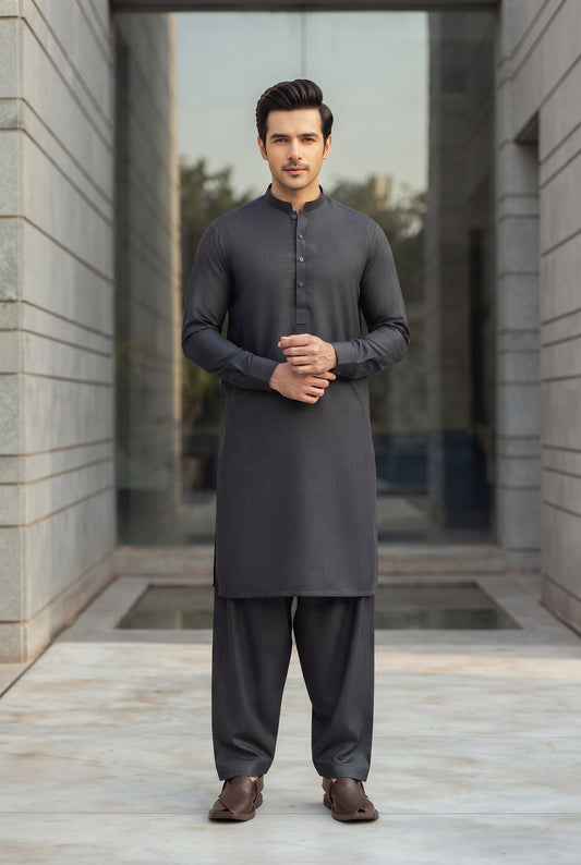 Tuscani by Alkaram Studio Premium Quality Unstitched 2 Piece - Men's Winter Suit