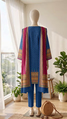 Bin Saeed Printed Linen Suits Unstitched 3 - Winter Collection