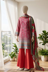 Bin Saeed Printed Linen Suits Unstitched 3 - Winter Collection