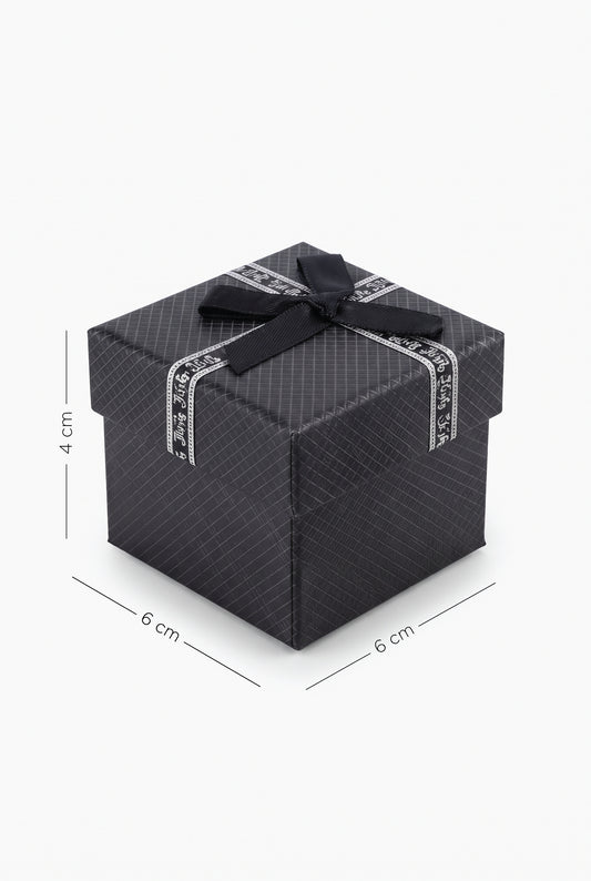 Black Ribbon Gift Ring Box 2-Boxes