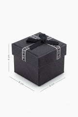 Black Ribbon Gift Ring Box 2-Boxes
