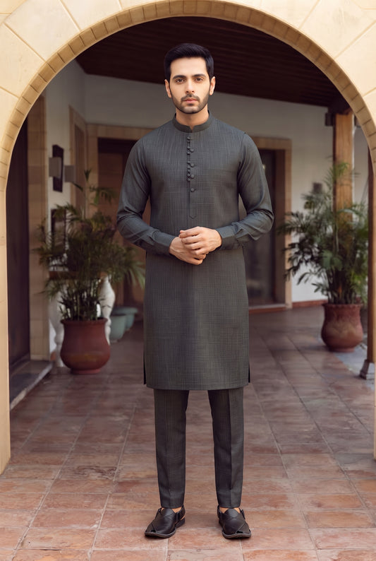 Bonanza Satrangi Unstitched 2 piece Coat Fabric - Winter Suit