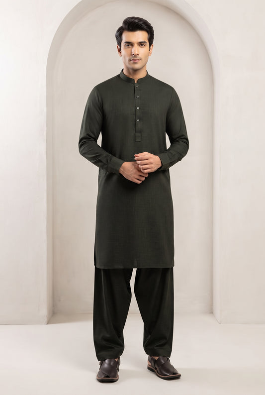 Bonanza Satrangi Unstitched 2 piece Coat Fabric - Winter Suit