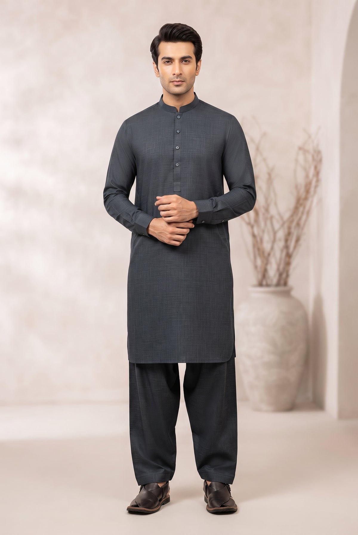 Bonanza Satrangi Unstitched 2 piece Coat Fabric - Winter Suit