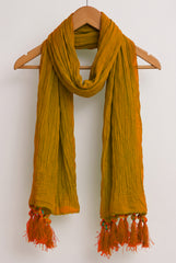 Chiffon Fancy Crush Dupatta - Crinkled Texture