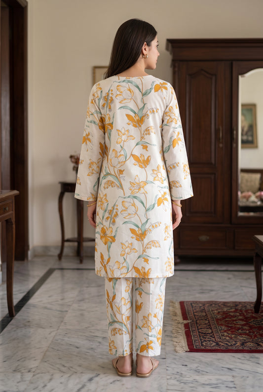 Cross Stitch 2 Piece Printed Summer Lawn Suit
