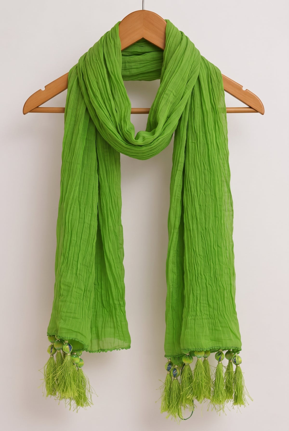 Chiffon Fancy Crush Dupatta - Crinkled Texture