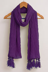 Chiffon Fancy Crush Dupatta - Crinkled Texture