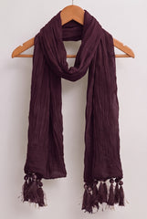 Chiffon Fancy Crush Dupatta - Crinkled Texture