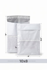 Pastel Grey Poly Mailing Bags ? Waterproof Courier Envelopes with Slip Pocket - PMB810
