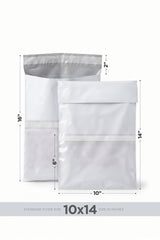 Pastel Grey Poly Mailing Bags ? Waterproof Courier Envelopes with Slip Pocket - PMB1014