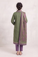 Khaadi Fabrics 2 piece Unstitched Digital Printed Khaddar Suit - Winter