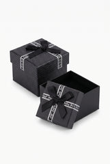 Black Ribbon Gift Ring Box 2-Boxes