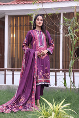Regalia Textiles Printed Linen Suits Unstitched 3 Piece RGT22EL D-07-Winter Collection