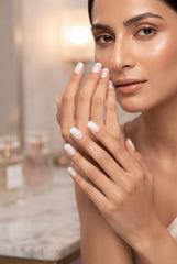 Fingernails Kit for Instant Press-On False Nails Classic French Tip Artificial