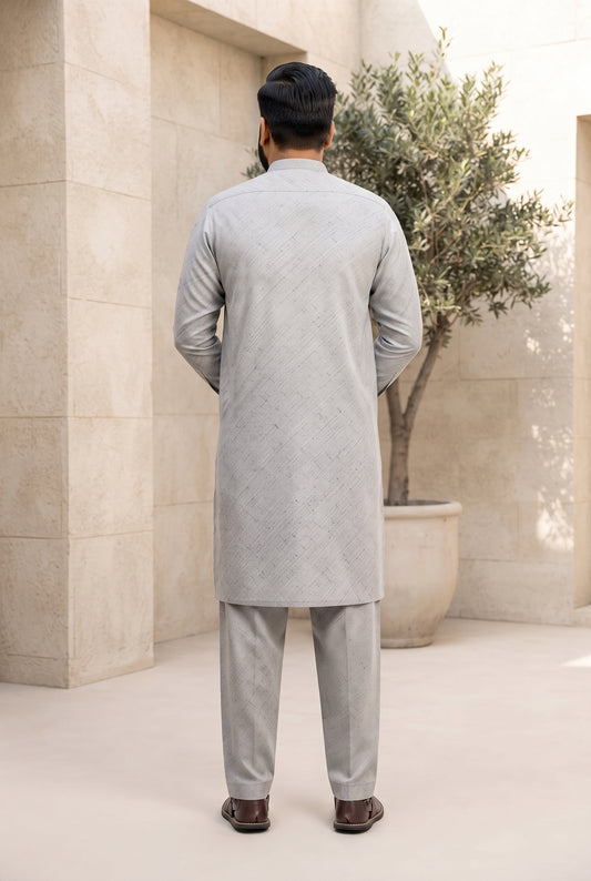 Accania by Nishatlinen 2 Piece Unstitched Wasah & Wear - Winter Suit