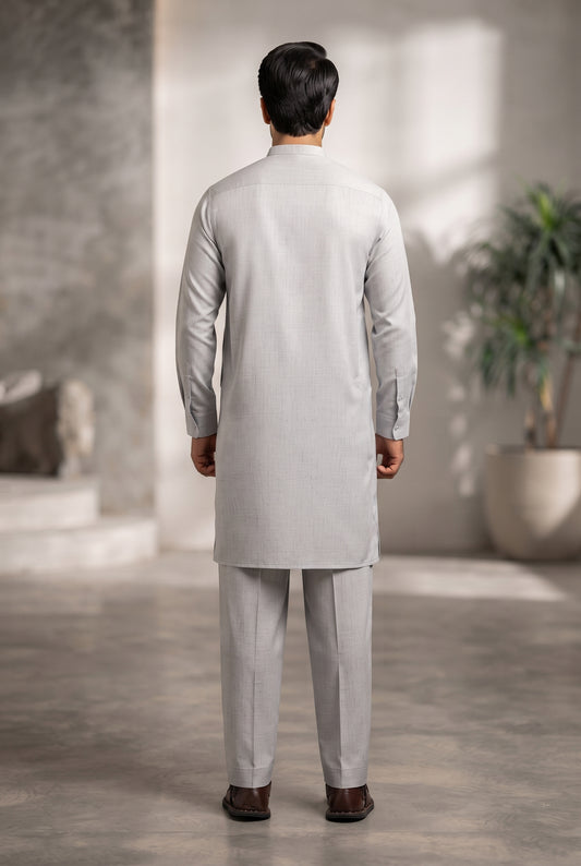 Accania by Nishatlinen 2 Piece Unstitched Wash & Wear - Winter Suit