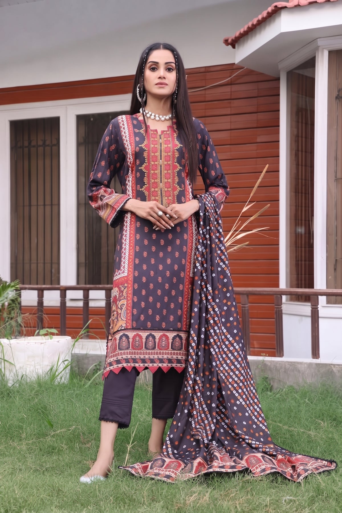 Regalia Textiles Printed Linen Suits Unstitched 3 Piece RGT22EL D-04 - Winter Collection (Copy)