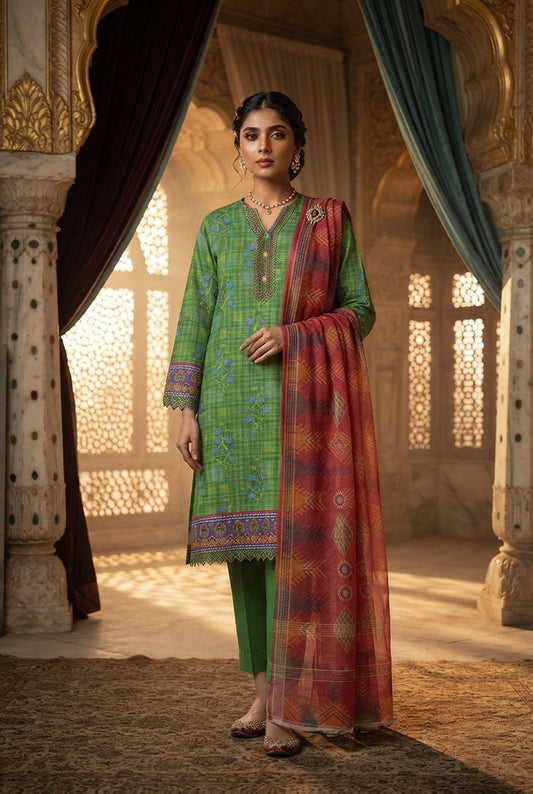 Orange Outfits Glorious Exclusive Printed Lawn