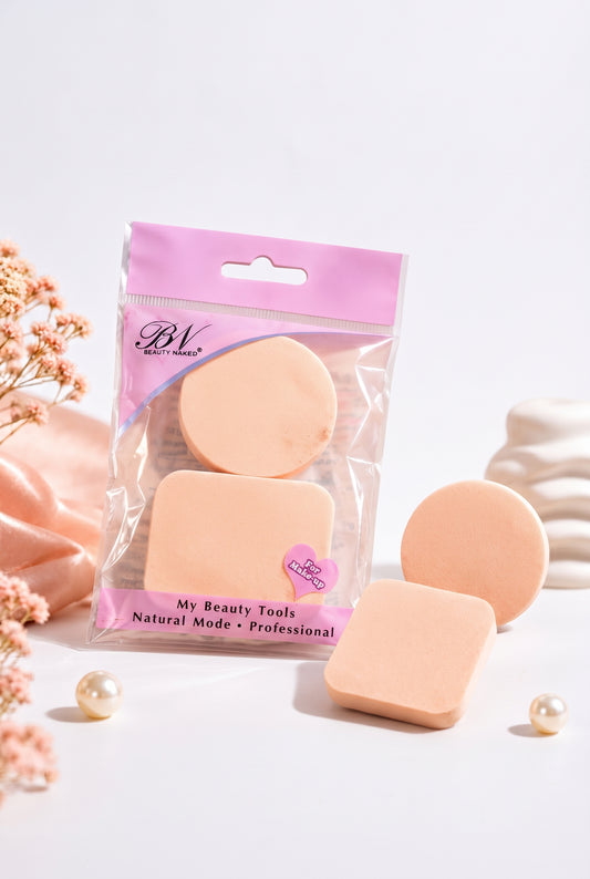 BN Beauty Nakeed Professional Soft Touch 2-Piece Makeup Sponge Set