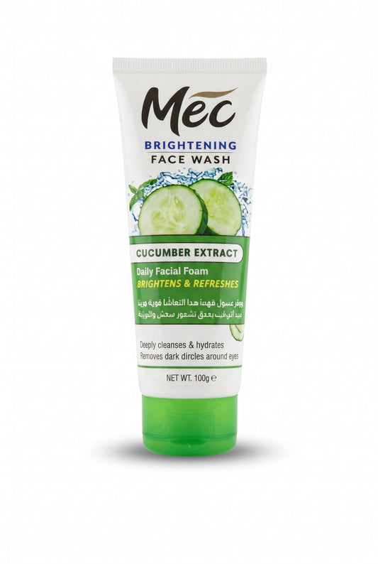Mec Cucumber Extract Brightening Face Wash - 100g