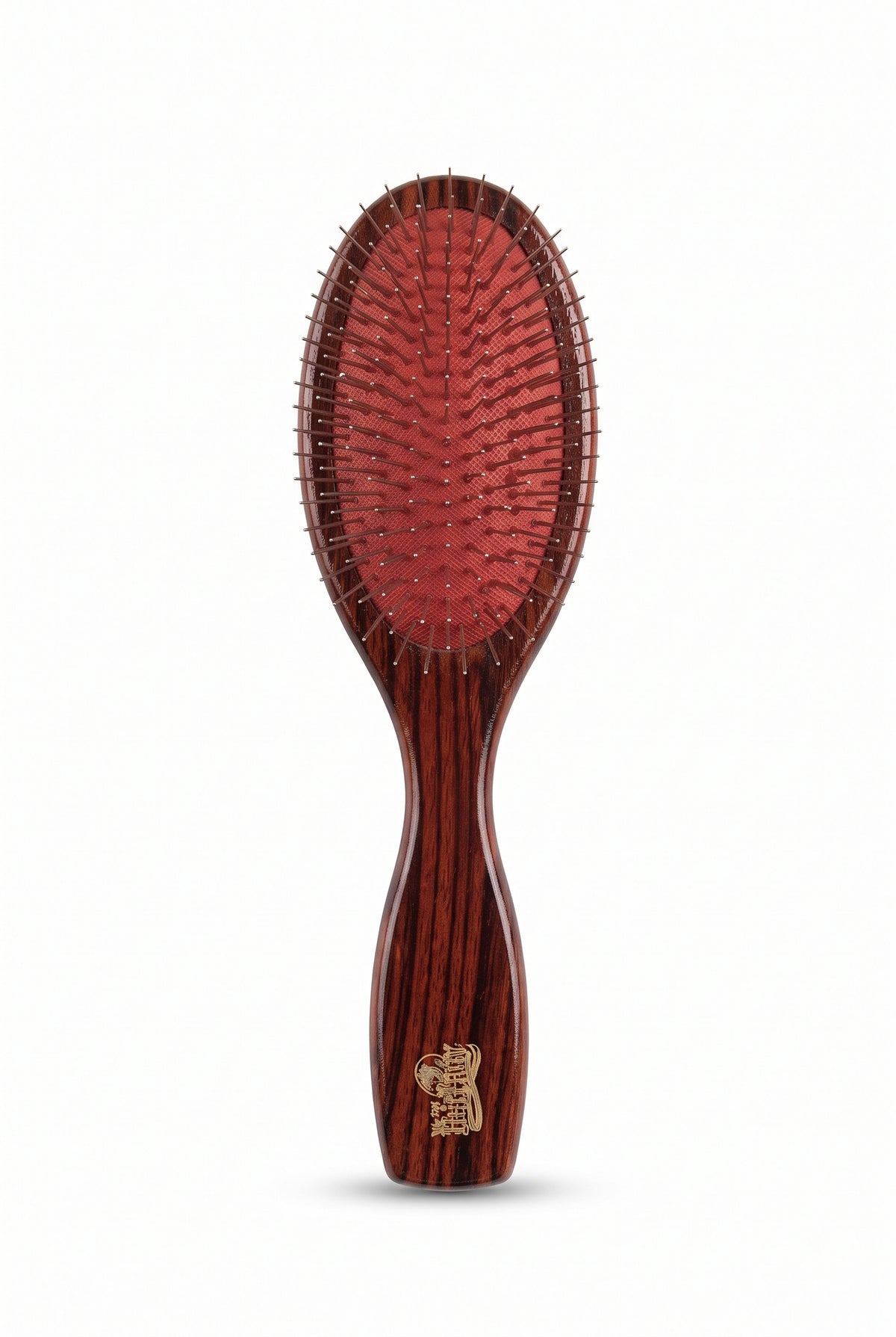 Wooden Paddle Hairbrush with Flexible Cushion & Anti-Static Pins - WL-292