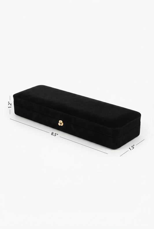 Velvet Necklace Box - Black Jewellery Box