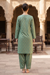 Khaadi 2 piece Unstitched Digital Printed Khaddar Suit - Winter
