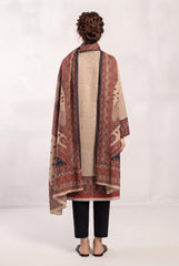 Khaadi 3 piece Unstitched Digital Printed Khaddar Suit - Winter