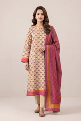 Bonanza Satrangi 3 piece Unstitched Printed Khaddar Suit - Winter