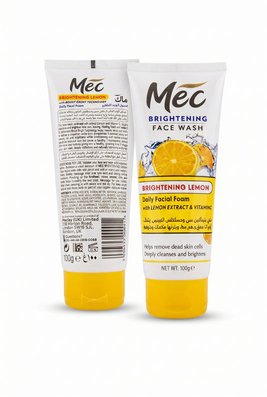 Mec Brightening Lemon Face Wash with Vitamin C - 100g