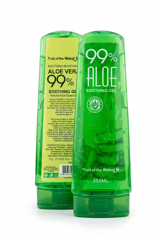Fruit of the Wokali 99% Aloe Vera Soothing Gel Tub - 250ml