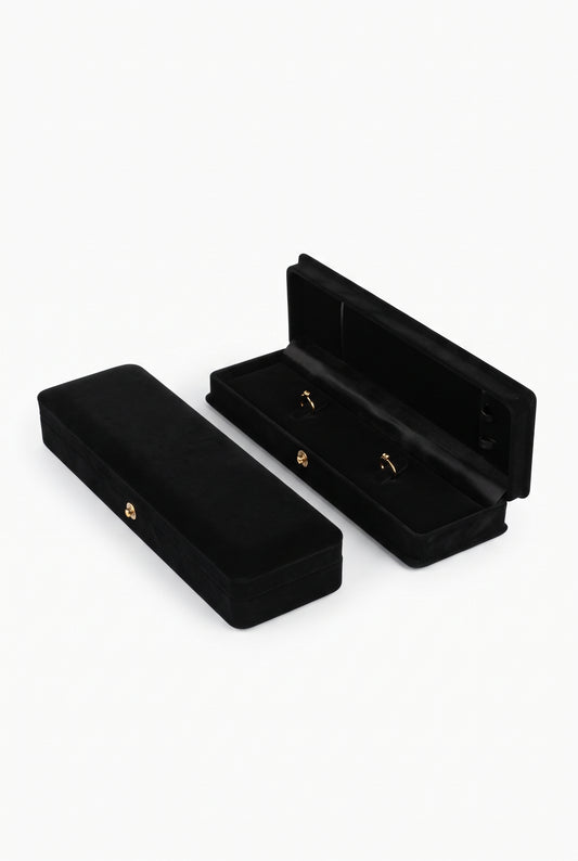Velvet Necklace Box - Black Jewellery Box