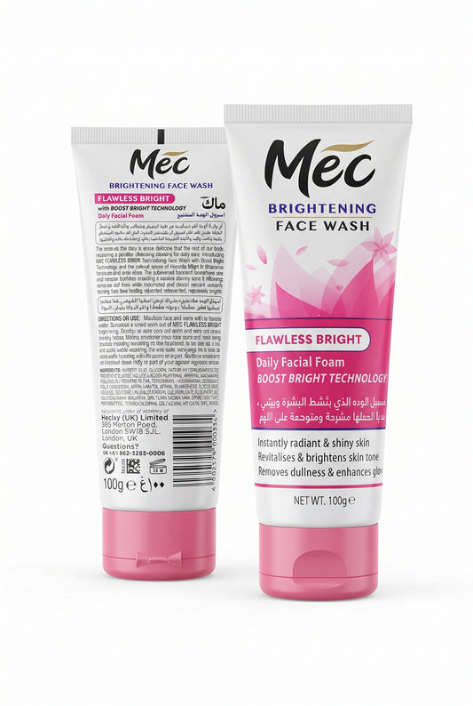 Mec Flawless Bright Face Wash - 100g