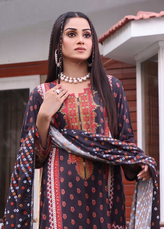 Regalia Textiles Printed Linen Suits Unstitched 3 Piece RGT22EL D-04 - Winter Collection (Copy)