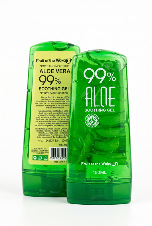 Fruit of the Wokali 99% Aloe Vera Soothing Gel Tub - 150ml