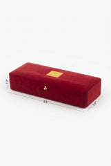 Velvet Necklace Box - Maroon Jewellery Box