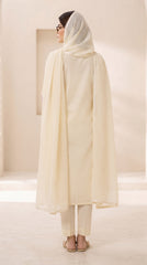Stitched 3-Piece Floral Embroidery Summer Cotton Suit
