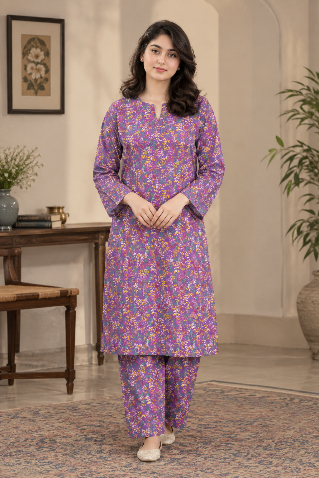 Gul Ahmed 2 Piece Printed Summer Lawn Suit
